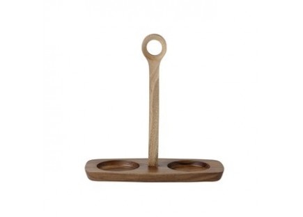 A Tavola Acc Wooden  Tray For Oil/Vinegar Carafe